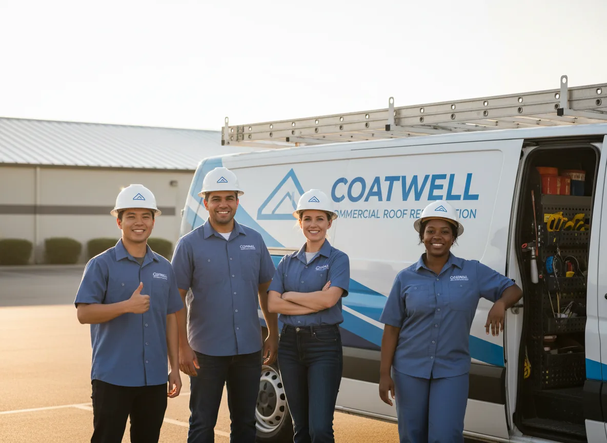 Commercial roof coating company in Elk Mound, WI