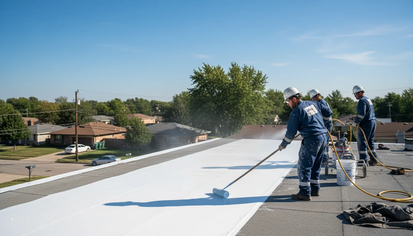 Commercial roof coating in Elk Mound, WI near me